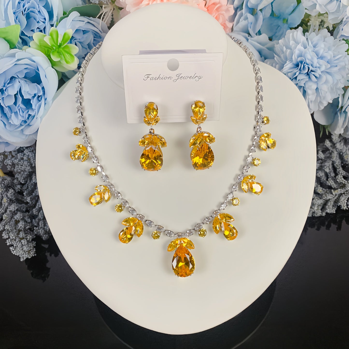 Luxury Light Elegant Zircon Bridal Classic Necklaces