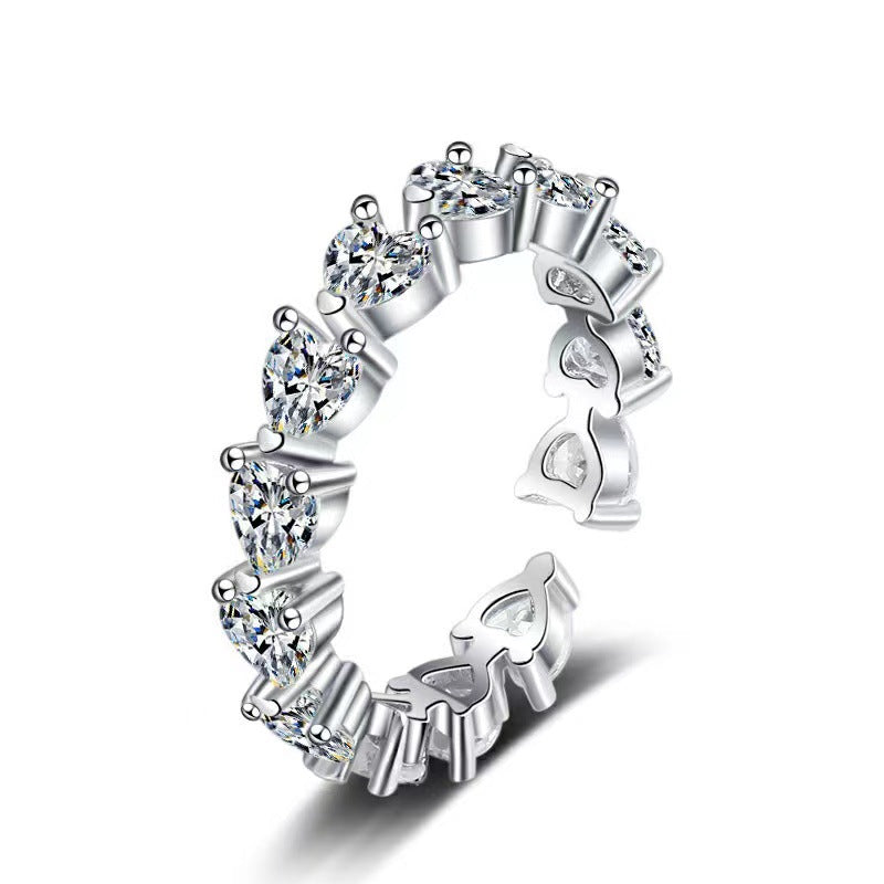 Streaming On Moissanite Female Affordable Luxury Fashion Rings