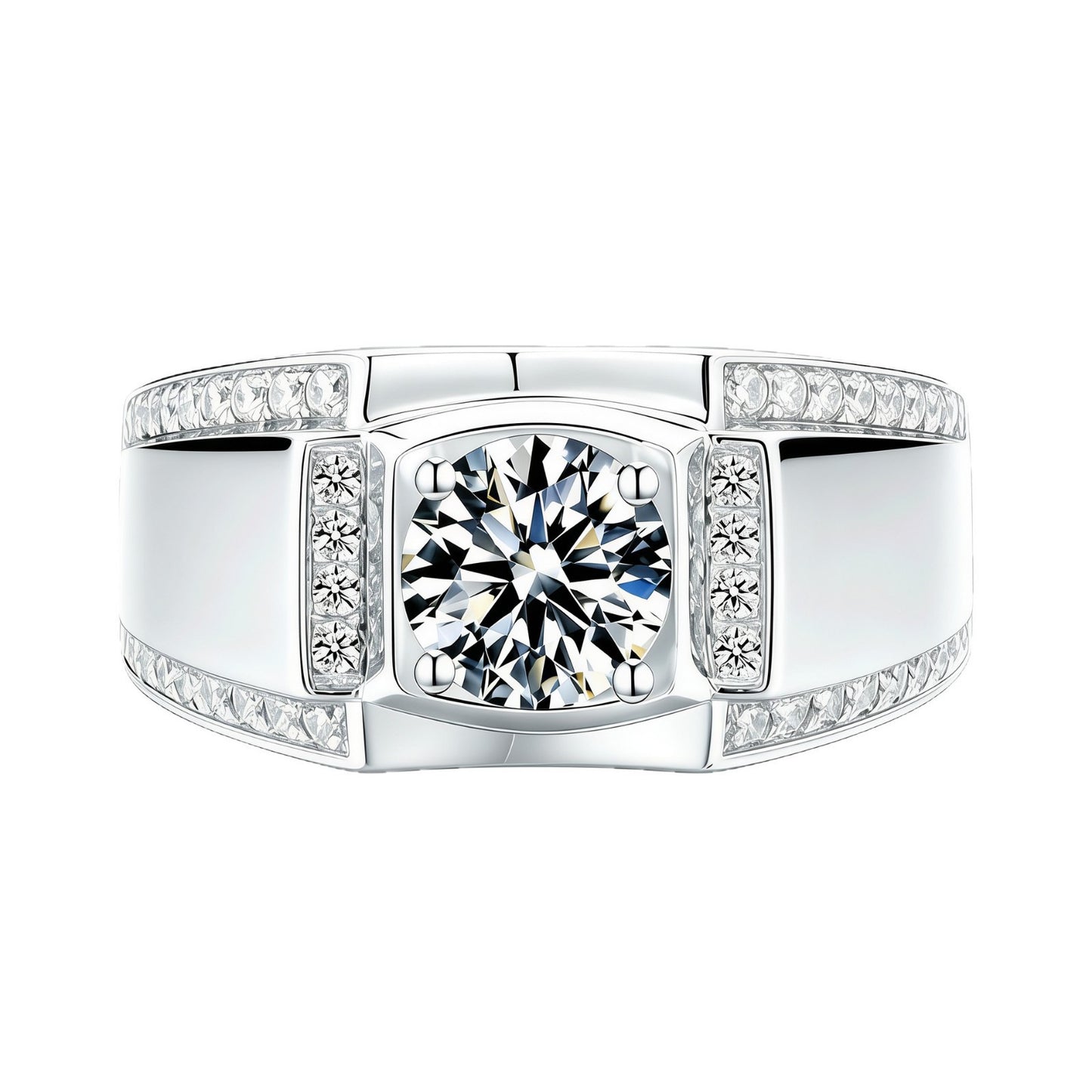 Men's Ya Zircon Personality Trend Luxury Fashion Ring