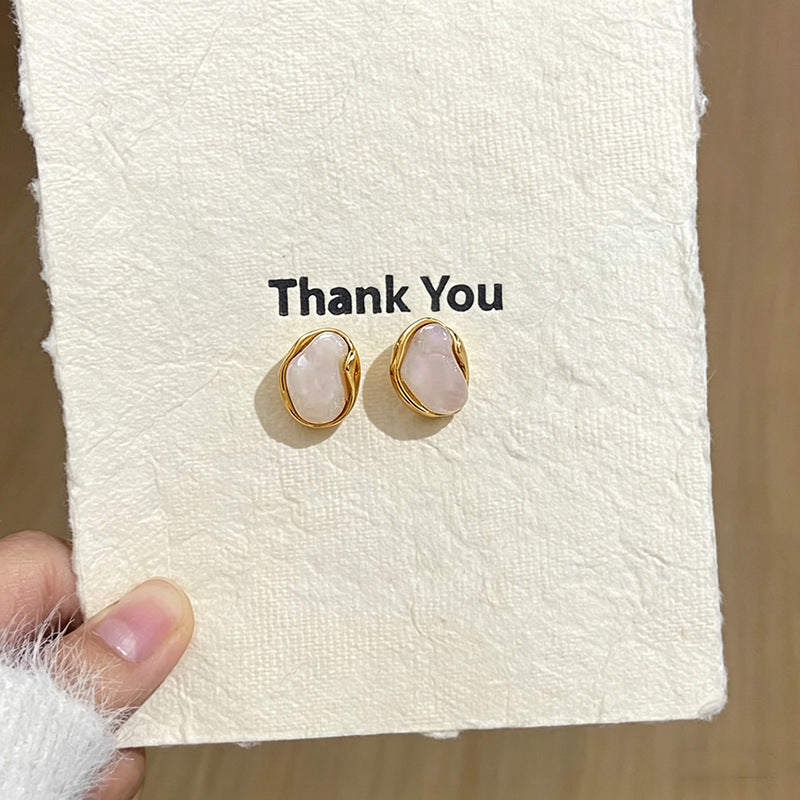 Women's Sparking Zirconium Pearl Light Luxury High-grade Unique Beautiful Stud Earrings