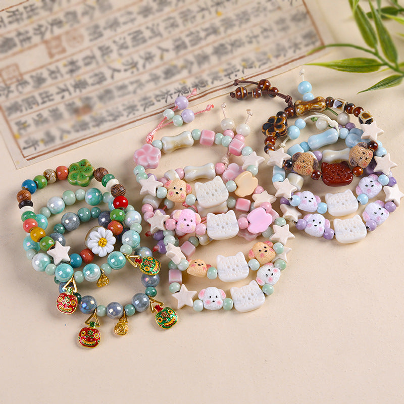 Circle Chinese Style Cute Refreshing Stall Bracelet