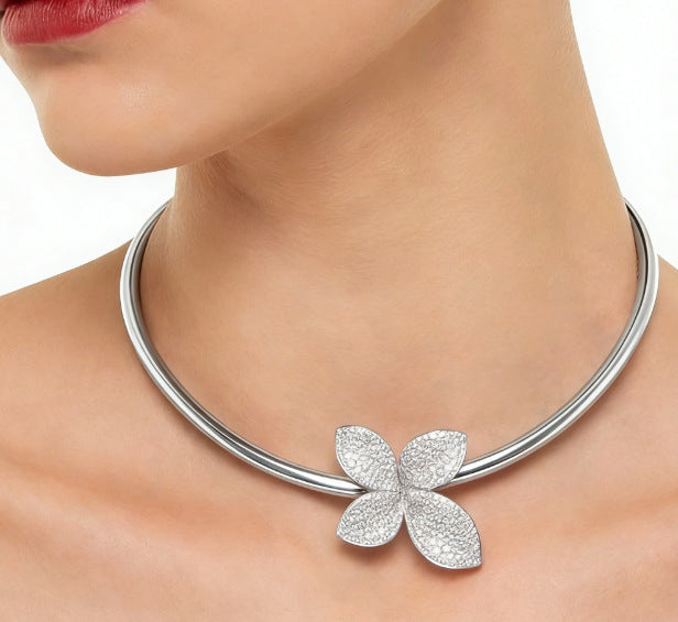 Women's Diamond Open High-grade Party Fashion Alloy Collar