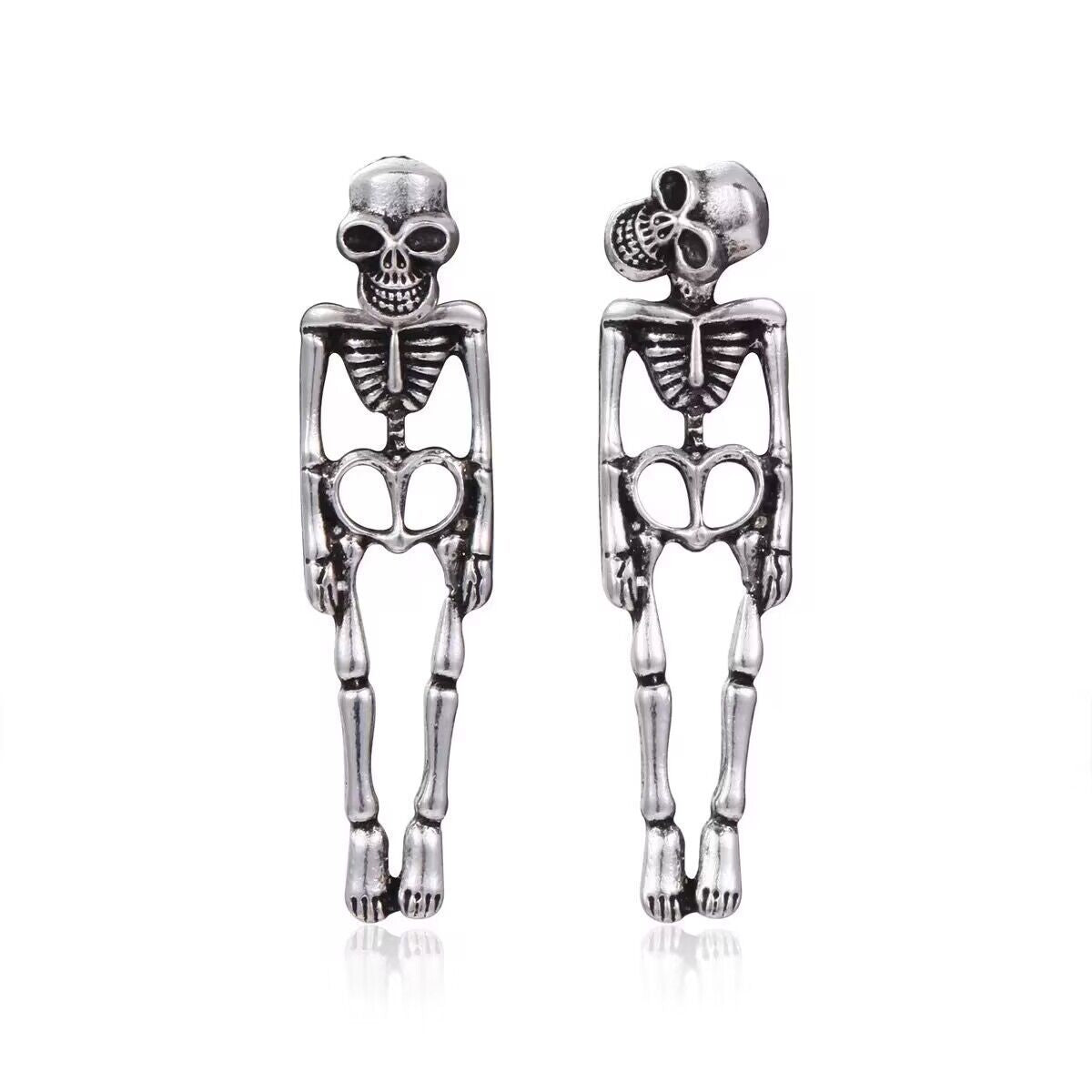 Halloween Ear Skull Retro Skeleton Simulation Earrings