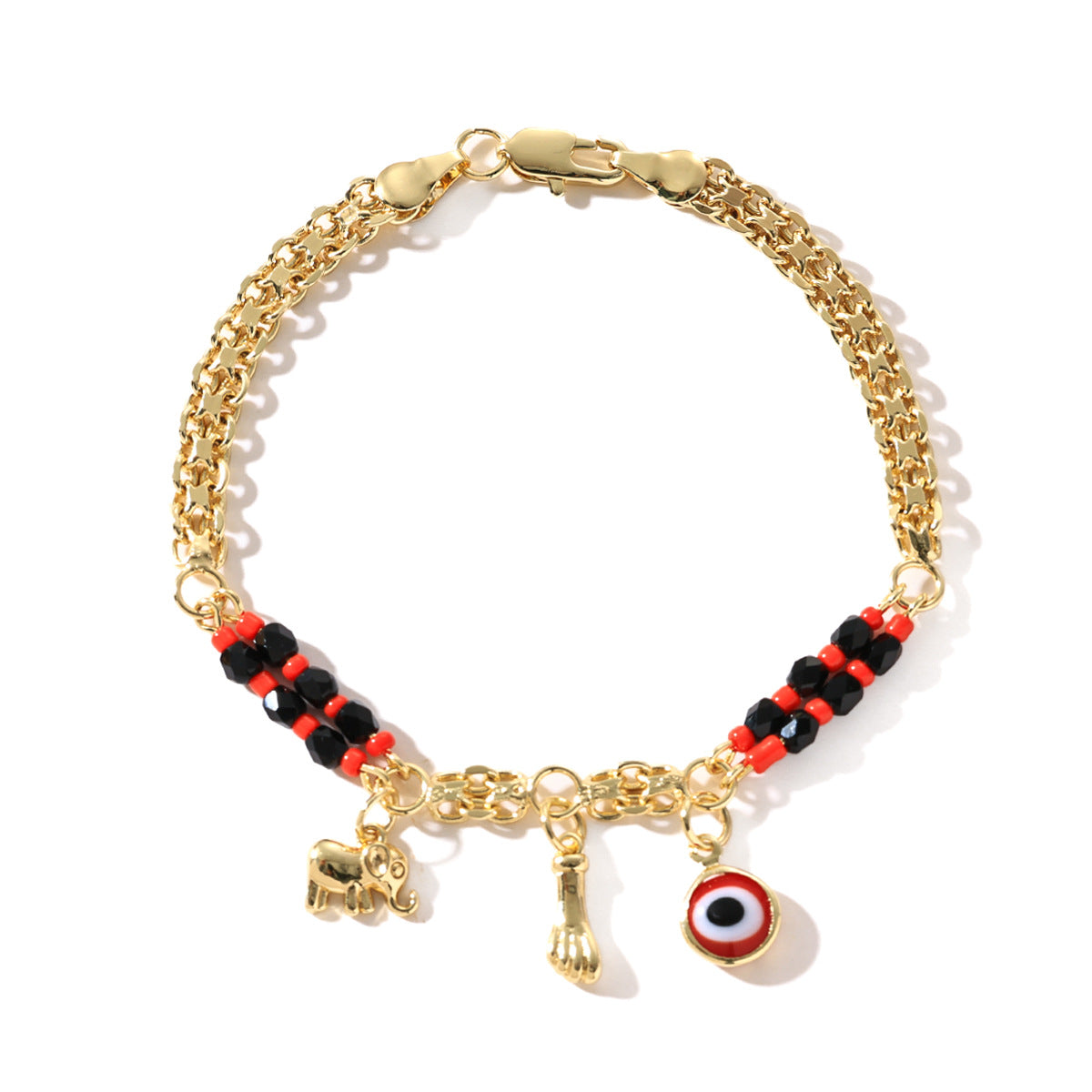 Bohemian Devil's Eye Elephant Female Cartoon Fun Bracelet