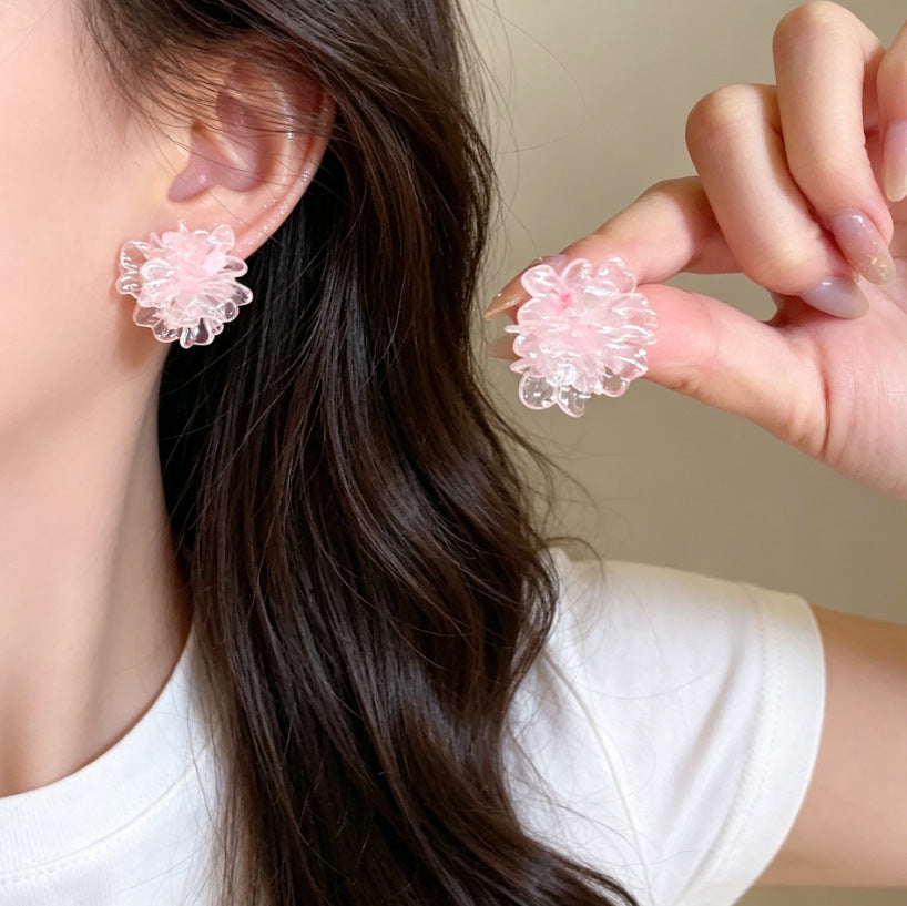 Women's Diamond For Chic Elegant Fresh Sweet Stud Earrings