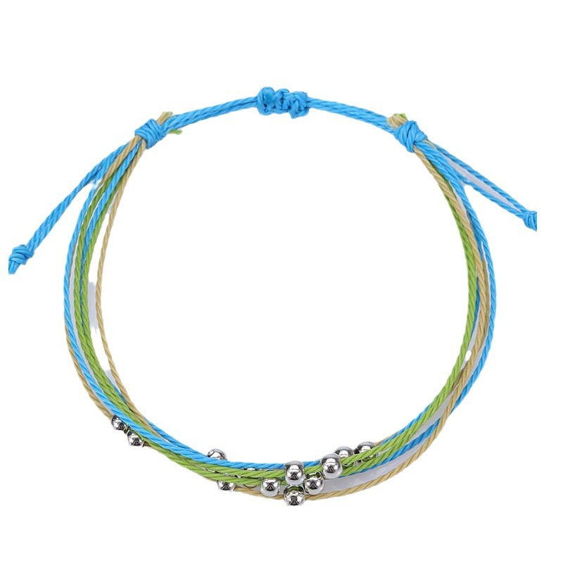 Bohemian Taiwan Wax Line Hand-woven Thread Bracelets