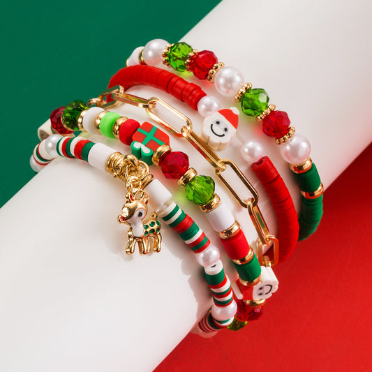 Women's Christmas Suit Alloy Elk Bell Accessories Bracelets