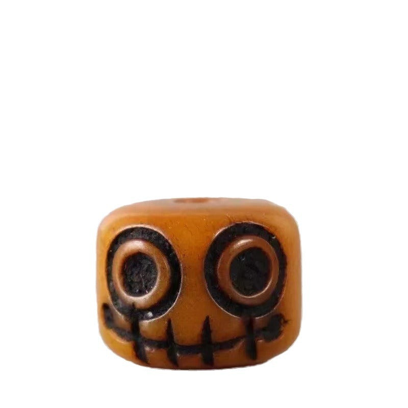 Tibetan Yak Bone Carved Adai Beads Jewelry Accessories