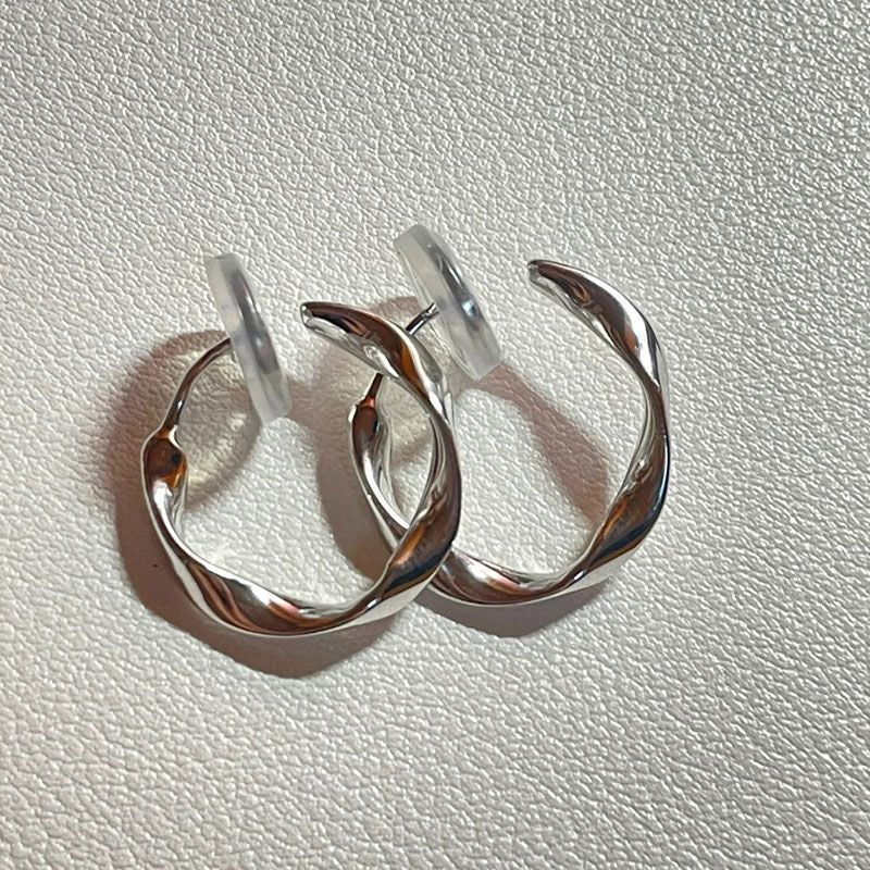 Retro Style Ear Clip Without Pierced Female Circle Elegant High Earrings