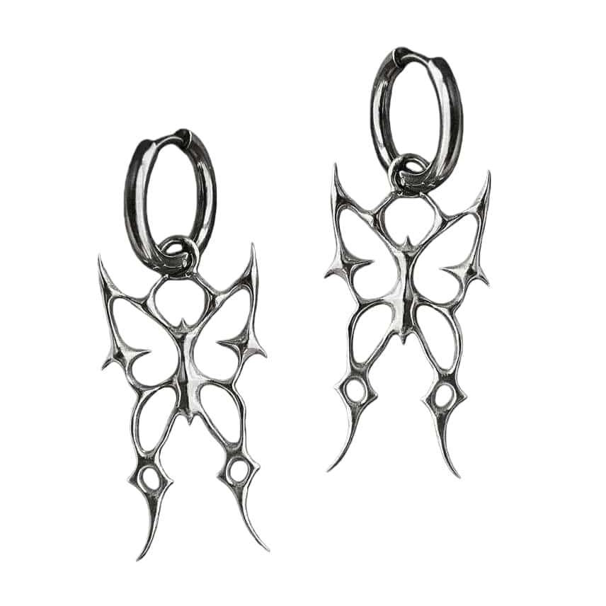 Women's & Men's Thorn Butterfly Spiked High Sense Couple Models Earrings