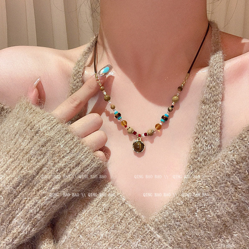 Women's Wind Clavicle Chain Design Love High-grade Necklace
