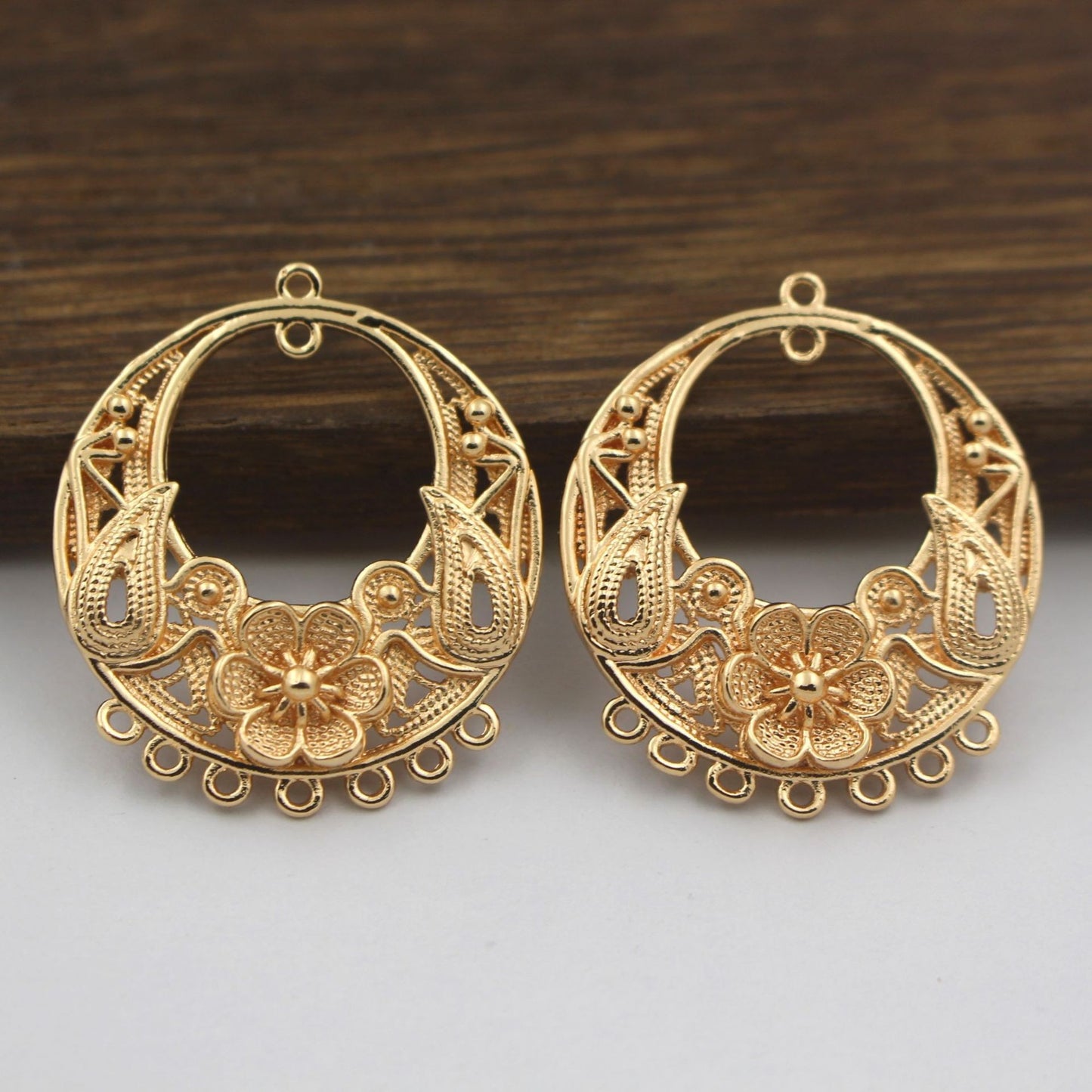 Graceful Handmade Cast Copper Round Tassel Jewelry Accessories