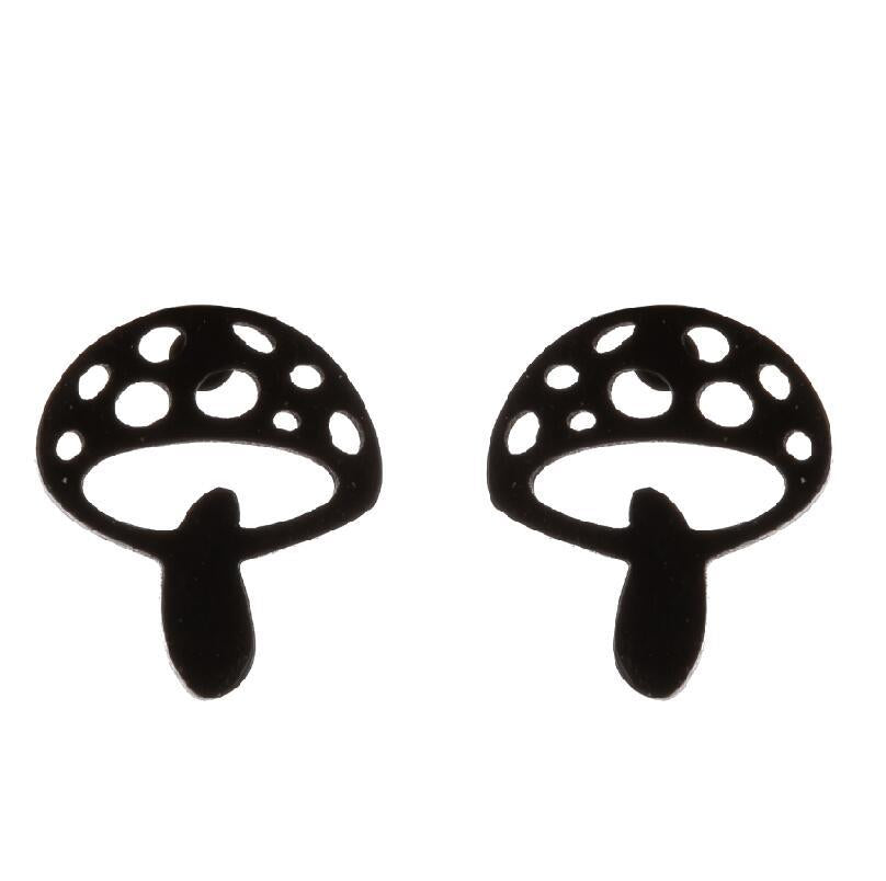 Summer Fruit Ear Fashion Stainless Steel Simple Cherry Apple Strawberry Stud Earrings