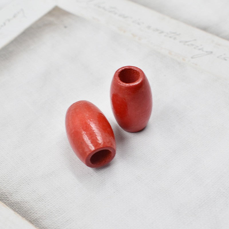 Colorful Wooden Bead Wig Hollow Braid Jewelry Accessories