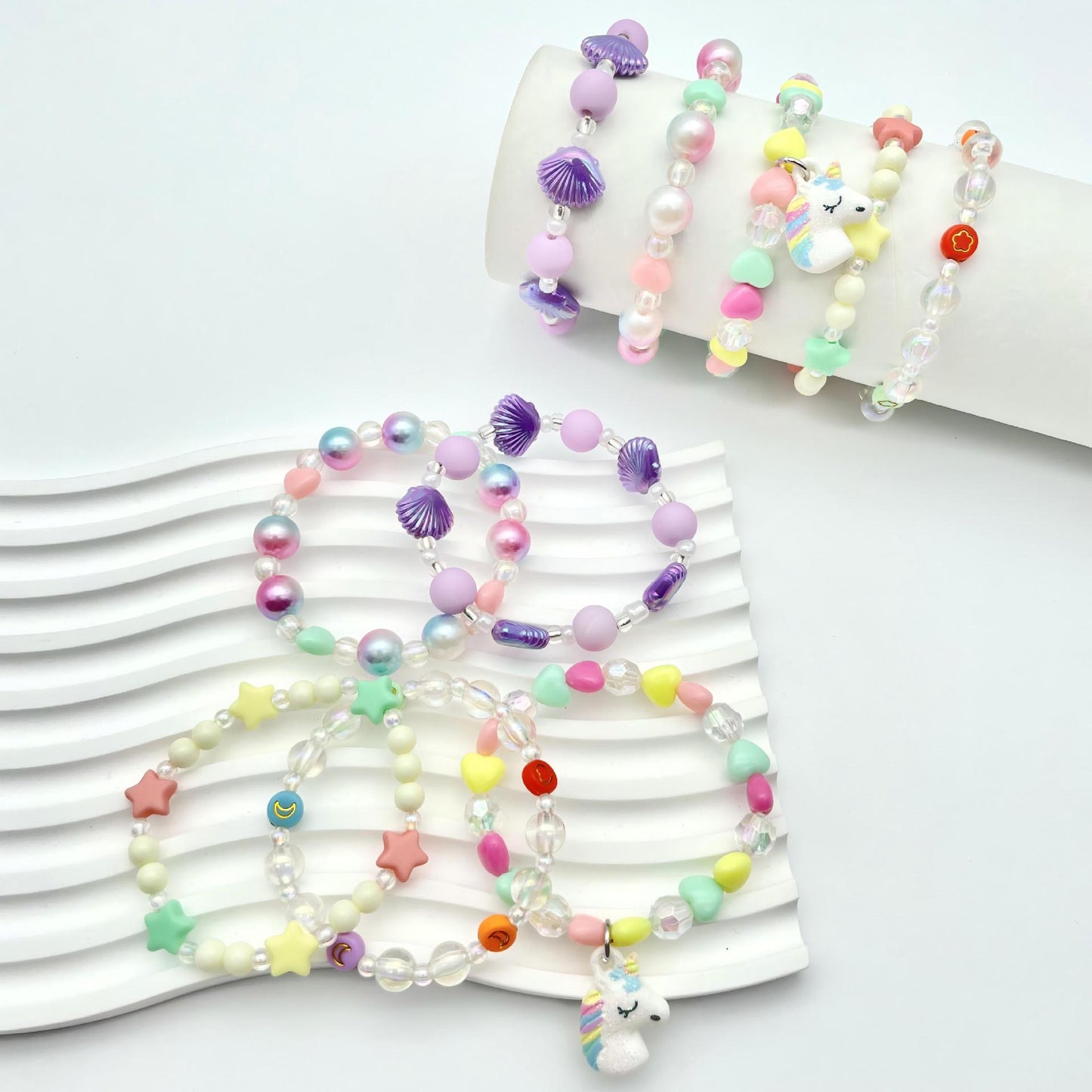 Children's Cartoon Suit Pearl Female Accessories Princess Jewelry Does Bracelets