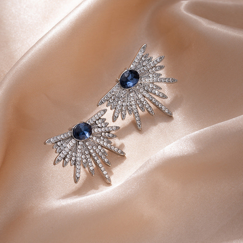 Personalized Wings Full-jeweled Exaggerated Shiny Asterism Female Earrings