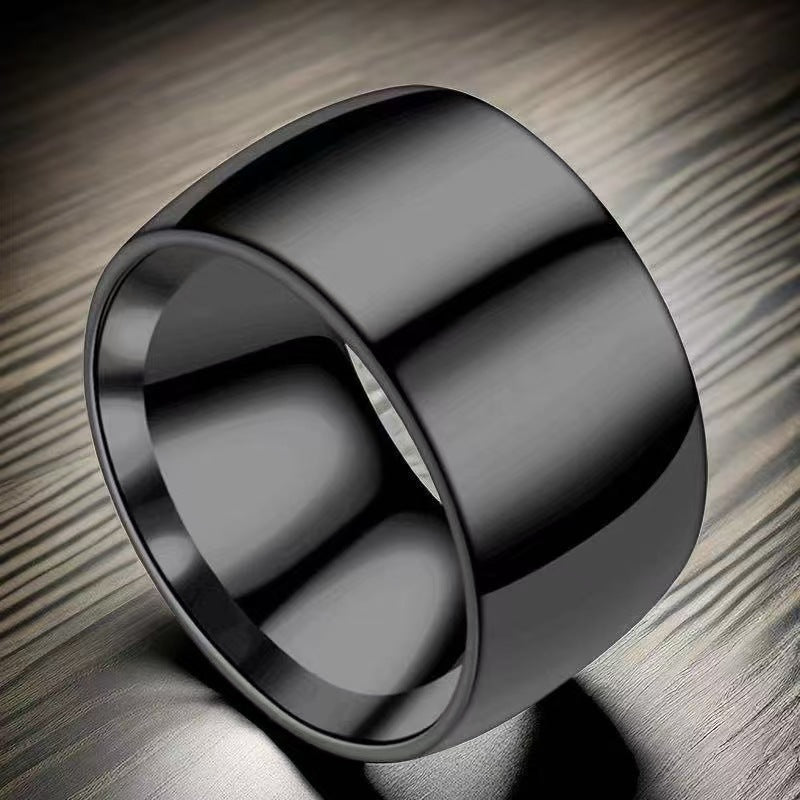 Titanium Steel Female French Electroplating Niche Bag Ring