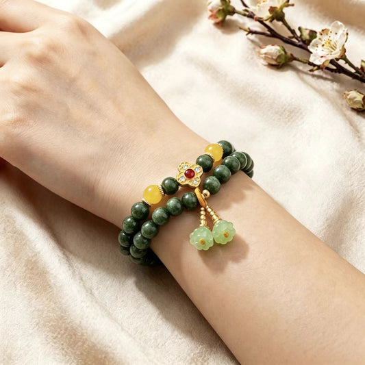 Lotus Glass Double Versatile Hand Live Bracelet