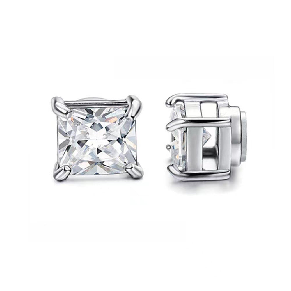 Women's & Men's Magnetic For Flashing Fashion Popular Magnet Ear Simple Stud Earrings
