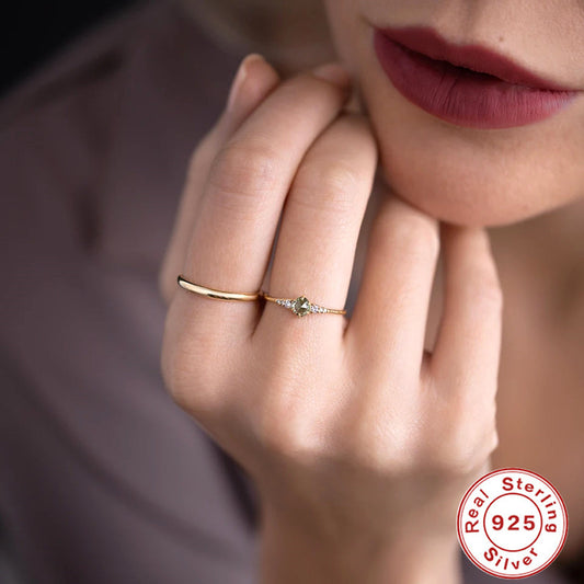 Square Diamond Engagement Daily Wear Index Rings