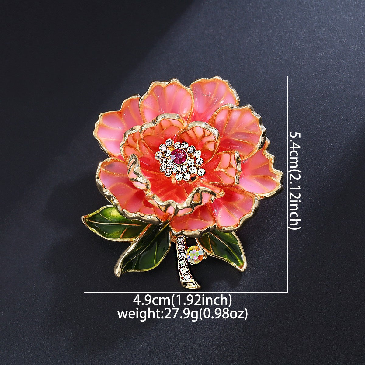 Women's & Men's Elegant Brooch Alloy Rhinestone Niche Design Business Corsage Brooches