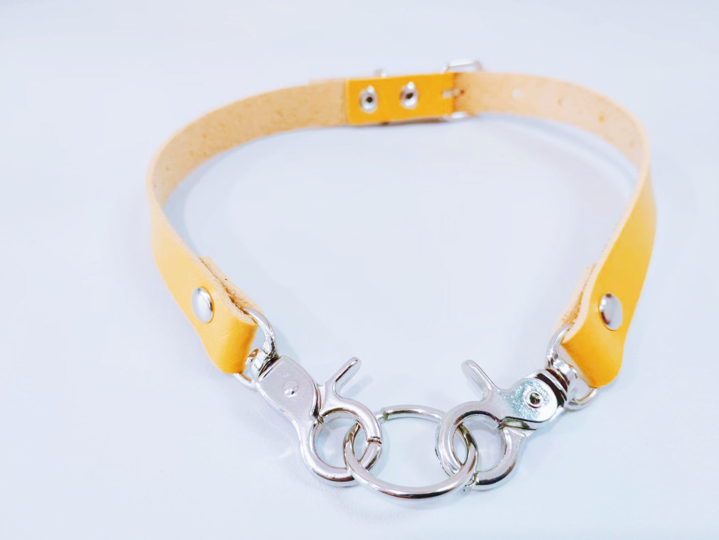Fashion Simple Leather Buckle Punk Sexy Rings