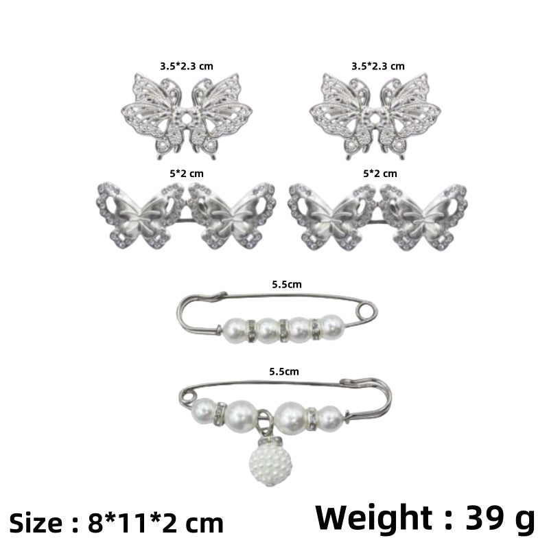 Women's Of Trousers Pin Artifact Fixed Clothes Buckle Brooches