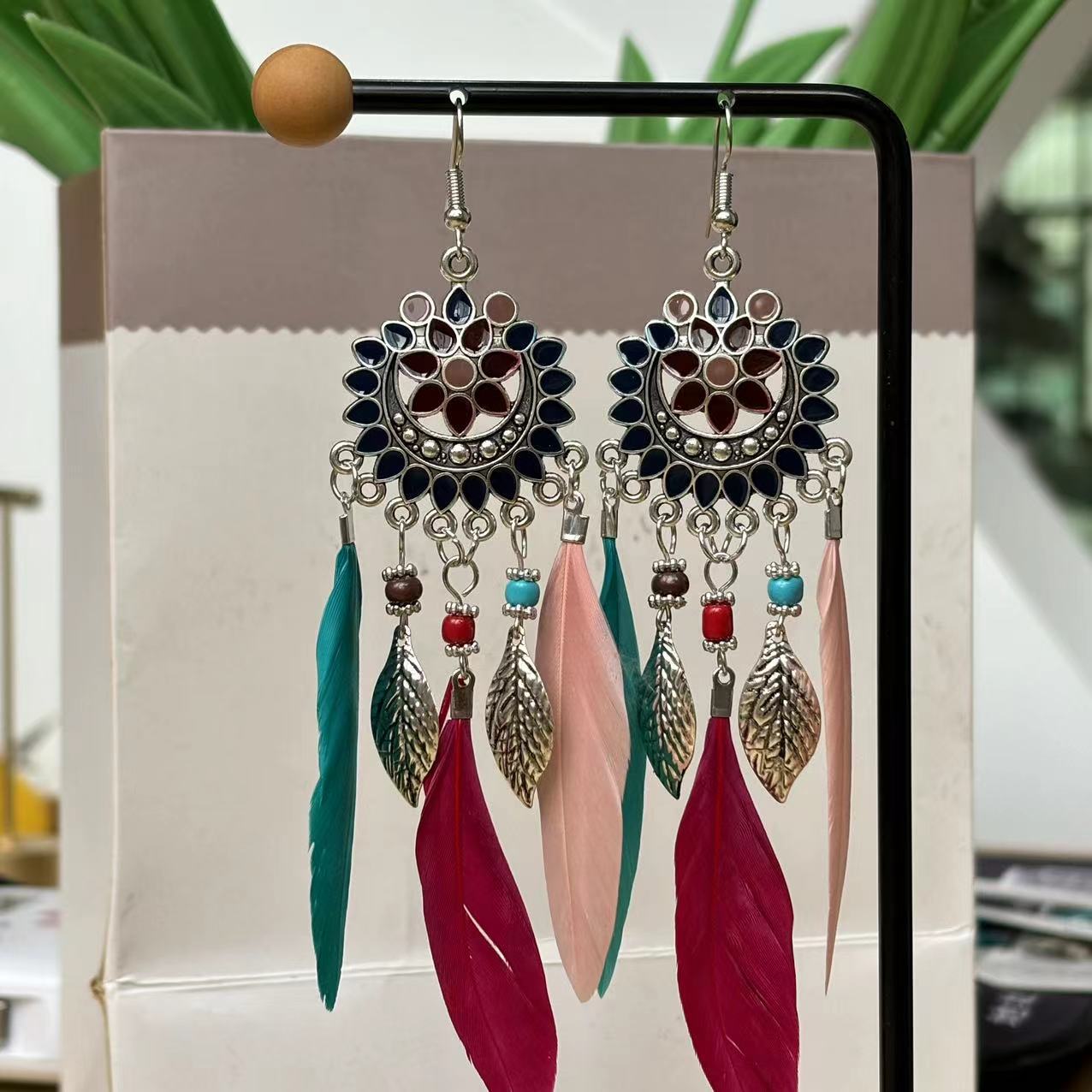 Special Interest Light Luxury Advanced Ethnic Style Exaggerated Earrings