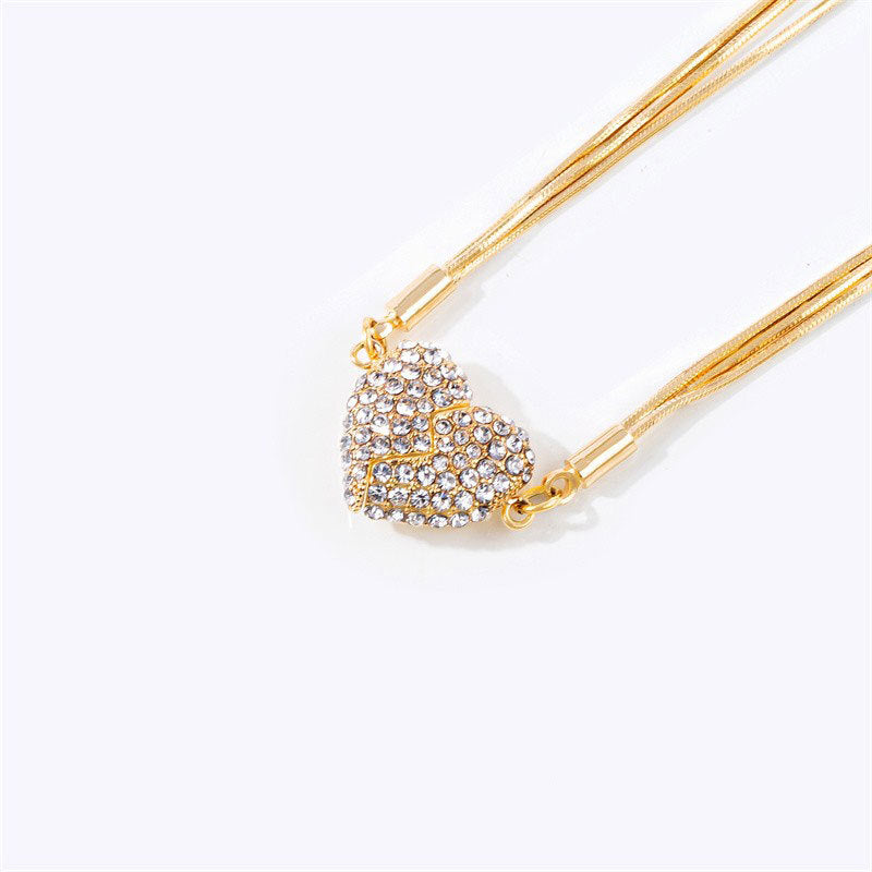 Women's Magnetic Love For Simple Graceful Style Light Necklaces