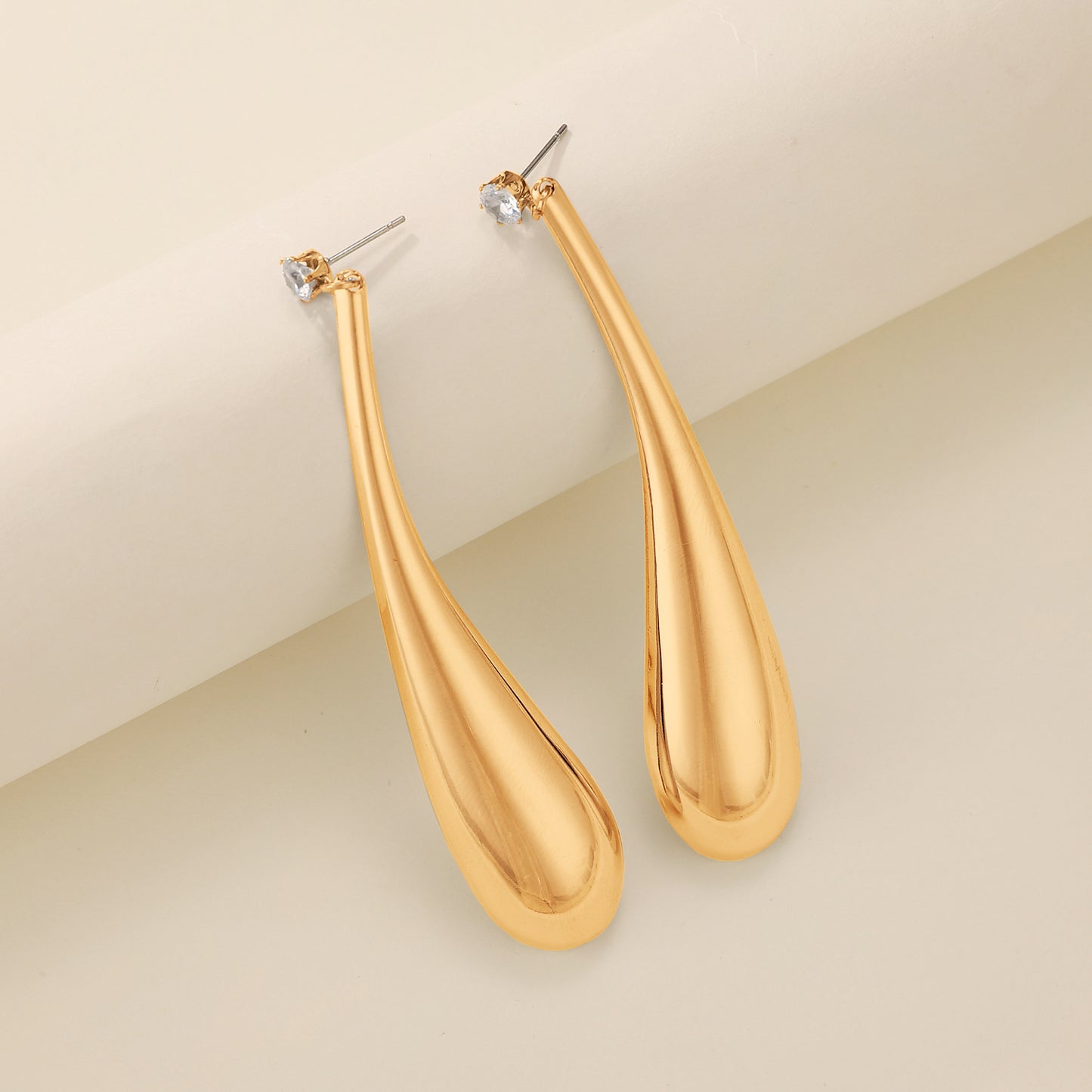 Exaggerated Punk Big Water Drop Ear Fashion Trend Short Jewelry Set