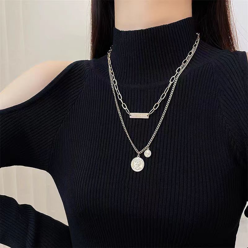 Titanium Steel Design Sense Versatile Personality Hip Hop Niche Clavicle Necklaces