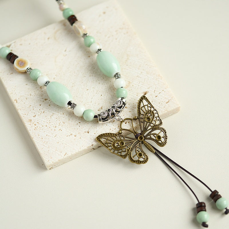 Butterfly Artsy National Style Artistic Chinese Necklaces