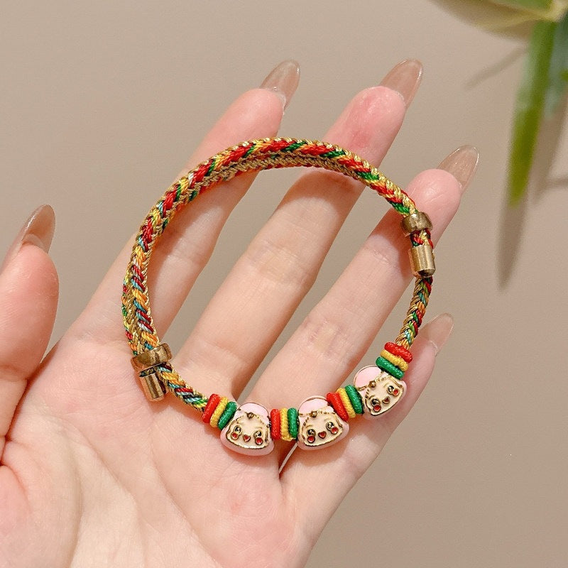 Children's Dragon Boat Festival Colorful Rope Chic Carrying Strap Batch Bracelet