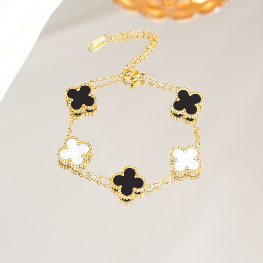 Clover Light Luxury High-grade Female Hand Bracelet