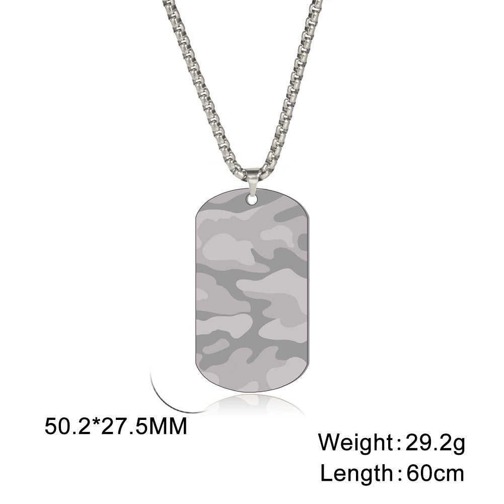 Men's Stainless Steel Dog Tag Sweater Chain High-grade Necklaces
