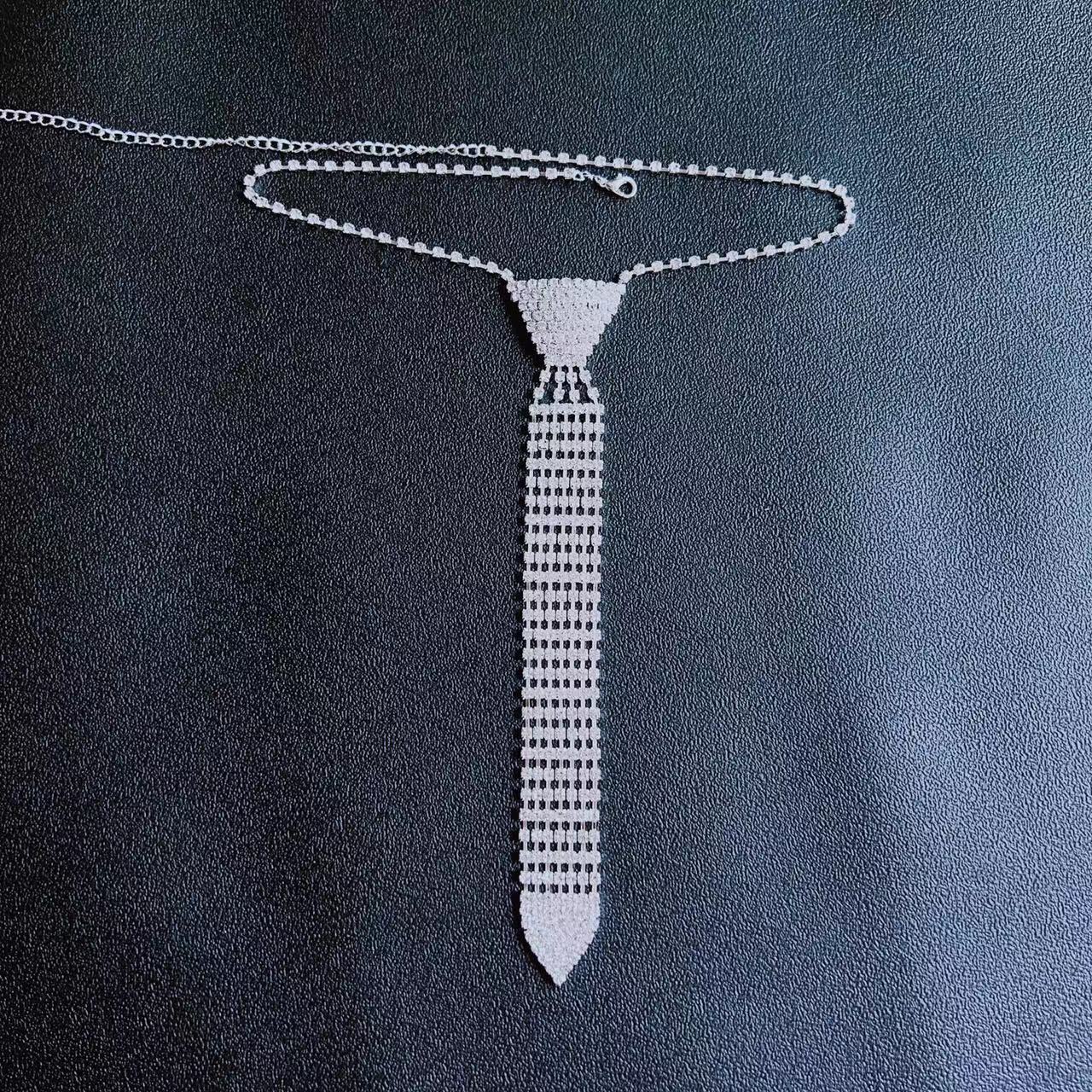 Women's & Men's Rhinestone Tie Wedding Gown Dress Arrow-shaped Artistic Jewelry Accessories