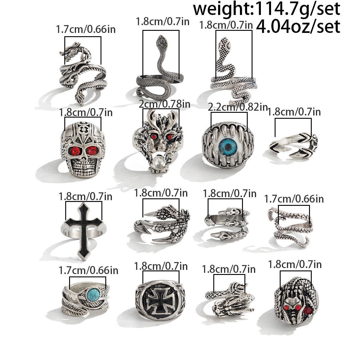 Men's Fashion Skull Hip Hop Cool Devil's Bracelets