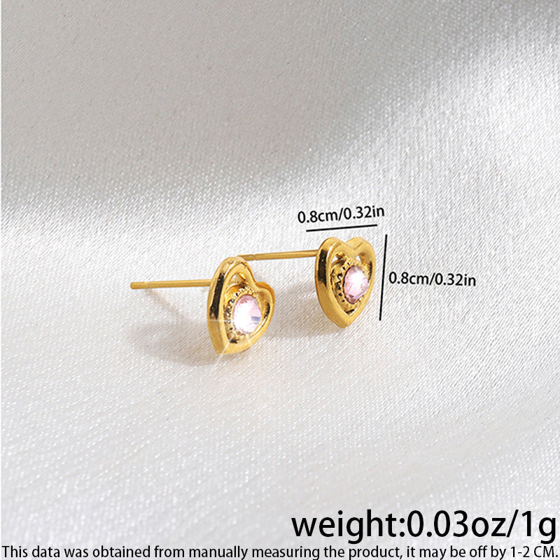 High-grade Fashionable Versatile Micro Diamond Butterfly Earrings