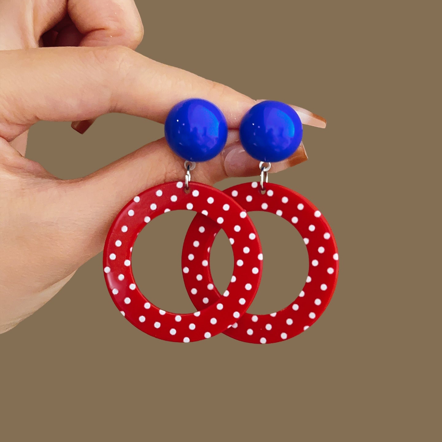 Charming Colored Series Sports Style Female Earrings
