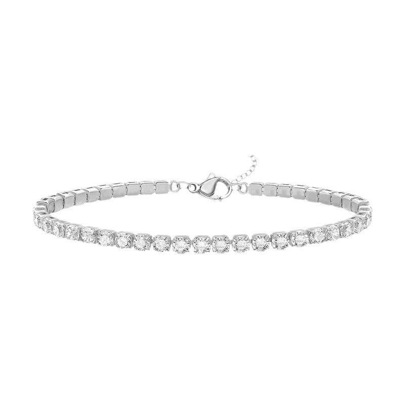 Women's Light Luxury Single Row Full Diamond For Bracelets