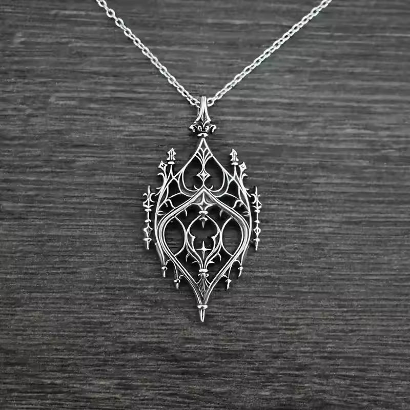 Carved Dark Gothic Style Personalized Trendy Necklaces