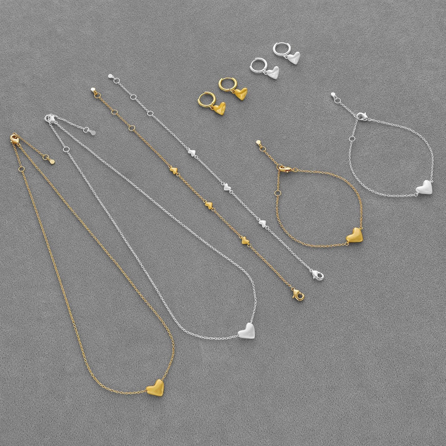 Day Limited Love Simple Advanced Brushed Heart Clavicle Necklaces