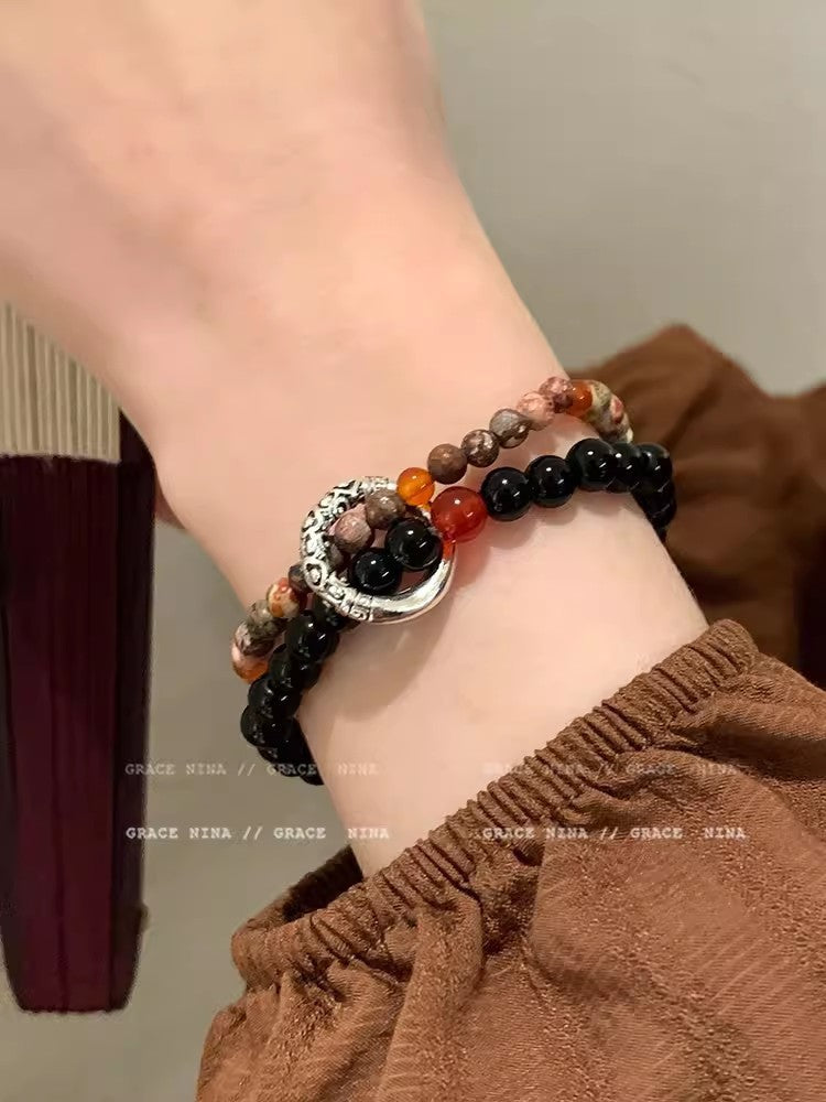 Style Beaded Weave National Female Design Ancient Cool High Bracelet