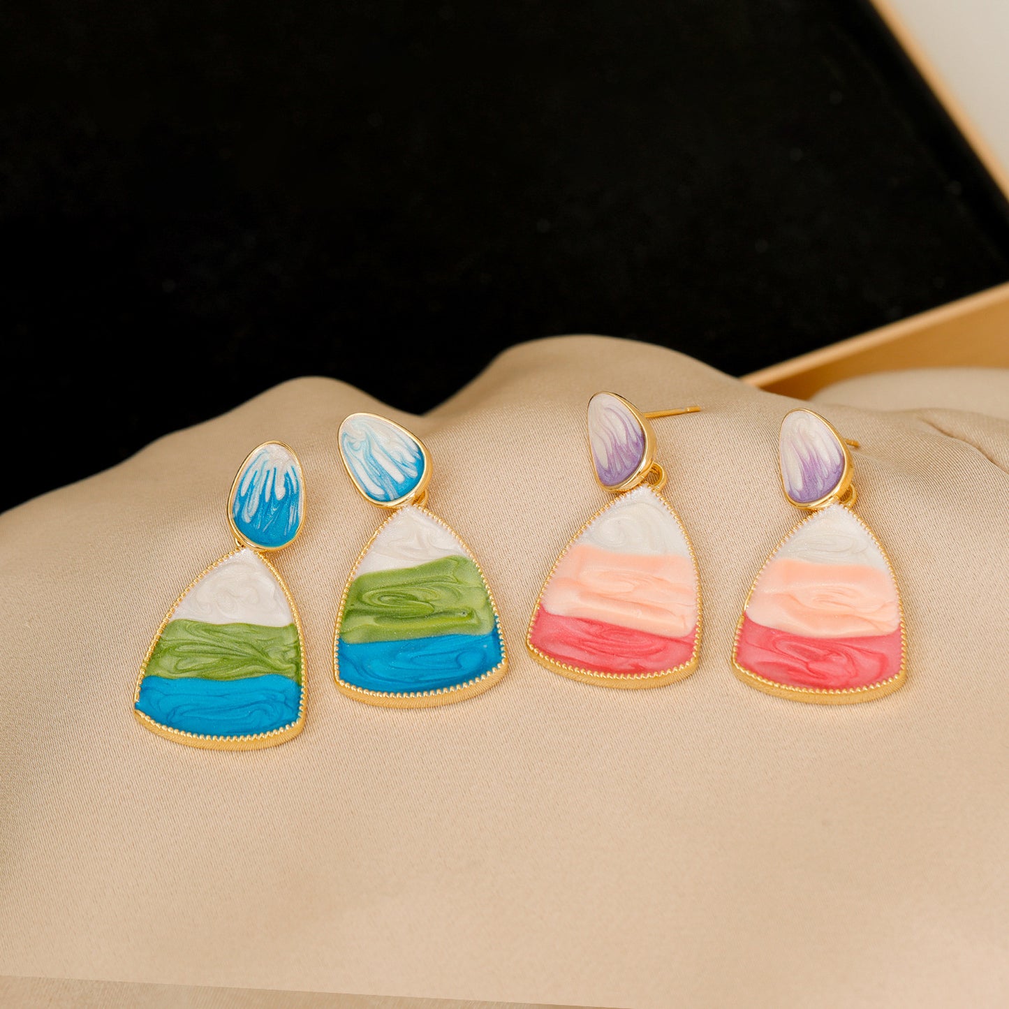 Sier Needle Bohemian Style Design Sense Fashion Summer Earrings