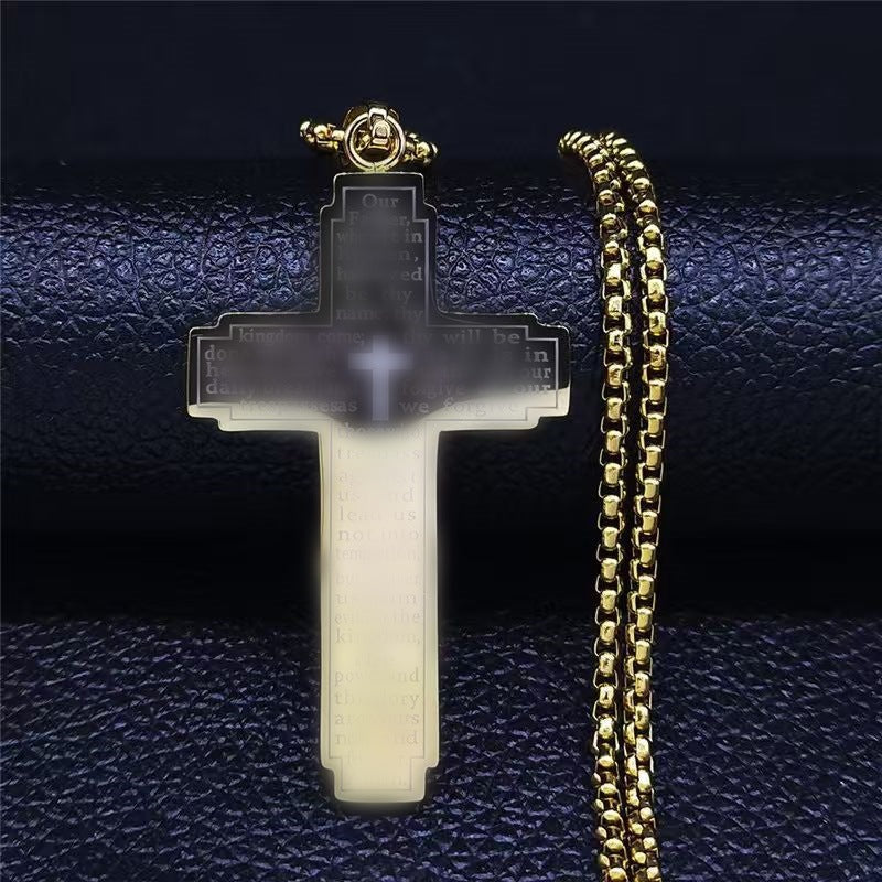 Women's & Men's Cross Titanium Steel For Retro Hip Pendants