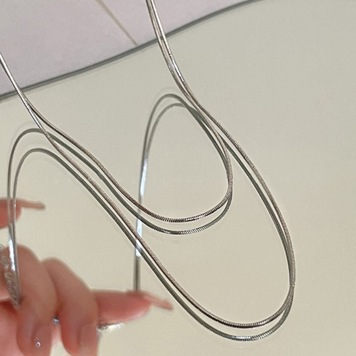Chain Cold Wind Double Layer Twin Necklaces