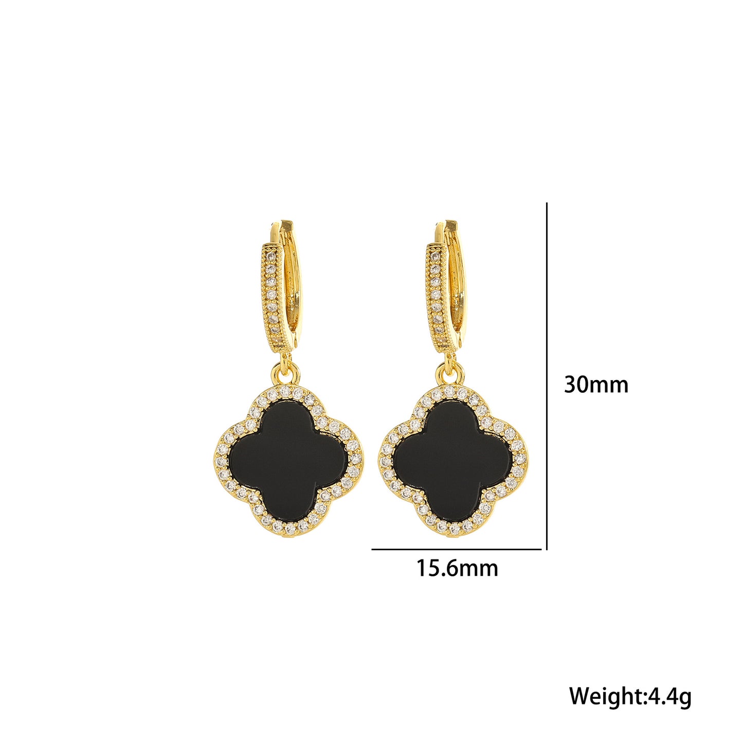 Clover Ear Clips Temperament High Sense Earrings