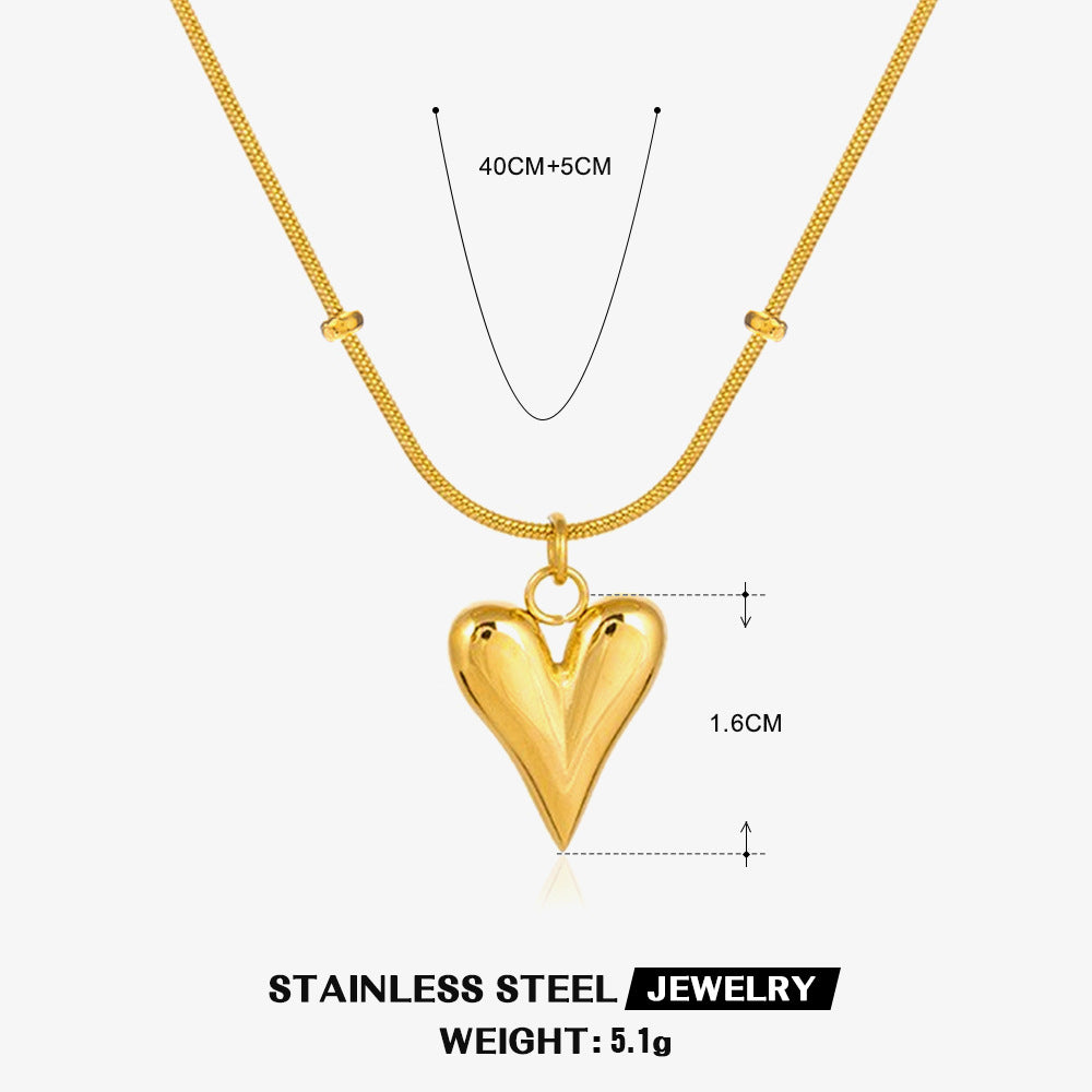 Fashion Popular Geometric Square Stainless Steel Female Personality Necklaces