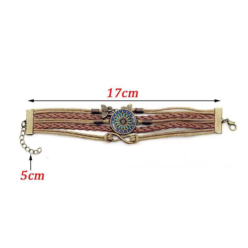 Butterfly Wireless Symbol Card Hand Weaving Yoga Datura Bracelets