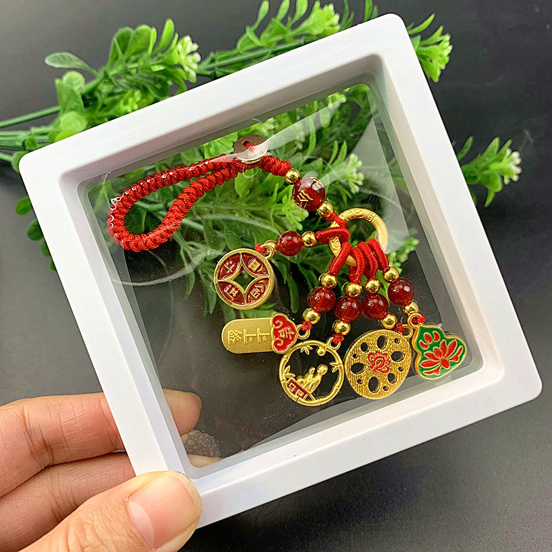 Copper Couple National Fashion Enamel Dripping Oil Hanging Ornaments